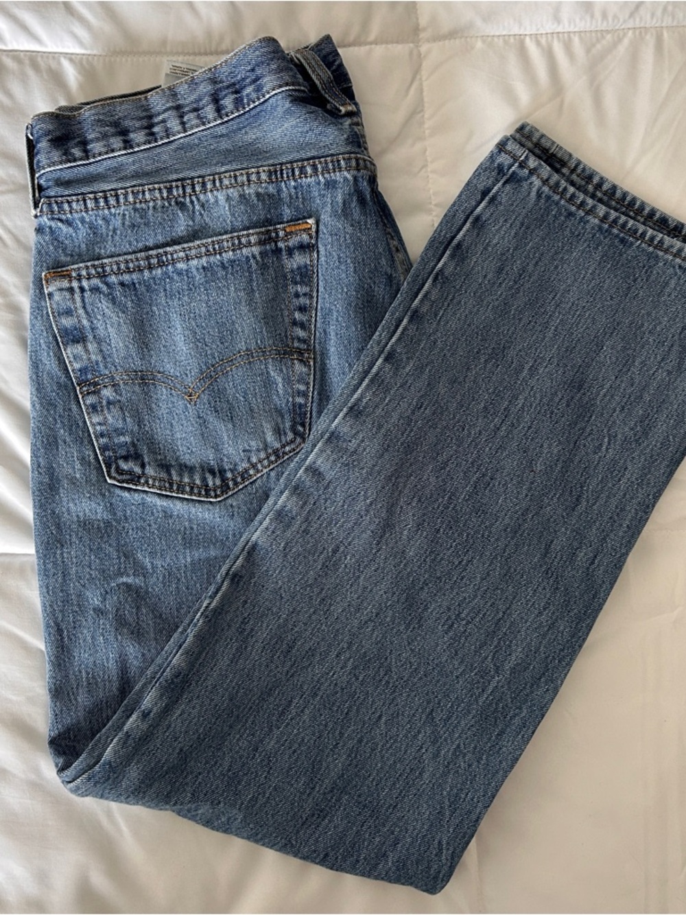 Levi's Men's Classic 501 Straight light Blue Denim Jeans 36x30 fits 36x29